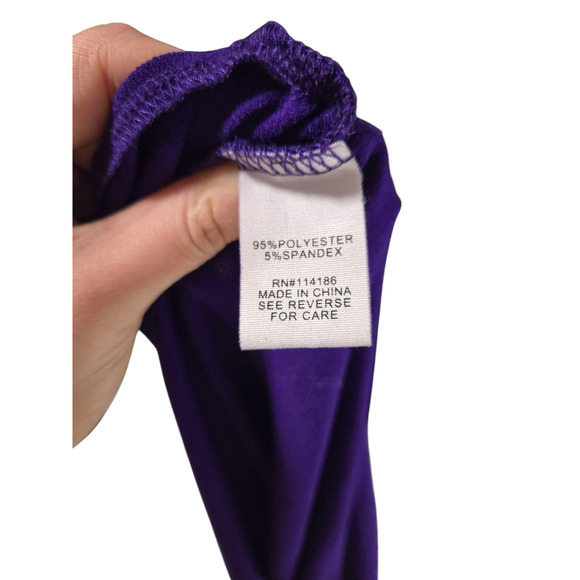 89th & Madison purple sleeveless top, metal accent, size large - Picture 4 of 5